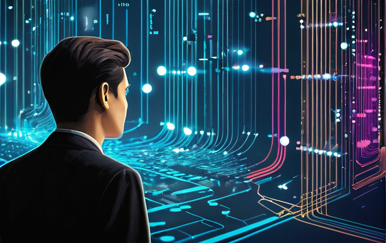 머신러닝 모델 설계와 최적화 - "Choosing the Right Algorithm"**

A highly detailed, cinematic wide shot depicting a vibrant, bustli...