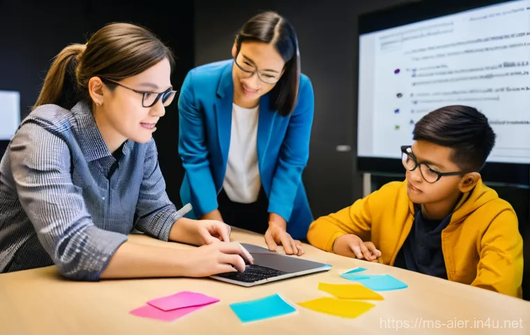 인공지능과 경제적 변화 사례 - **AI Empowering Modern Work and Small Businesses:**
    A vibrant, modern co-working space bathed in...