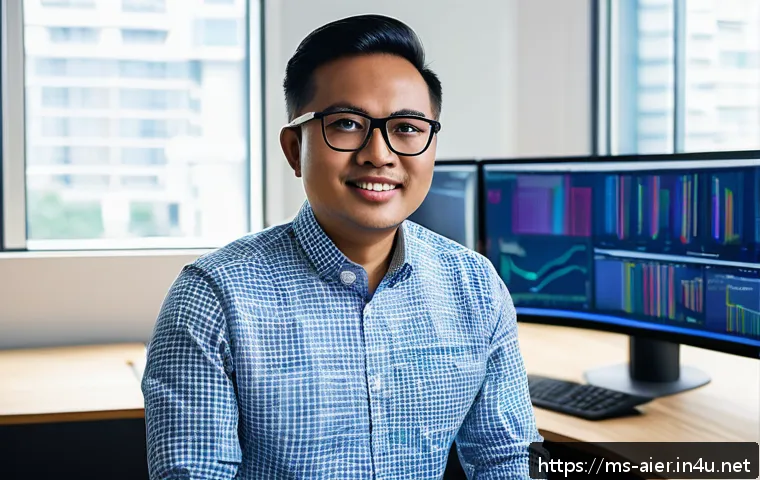 딥러닝 모델 최적화 실무 사례 - A modern data scientist in a bright, organized Malaysian tech office, focused on cleaning and prepro...